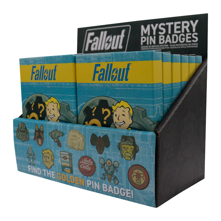 Badge Myst&egrave;re Fallout Pin CDU Contenant 12 Bo&icirc;tes Aveugles