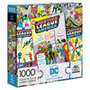DC Comics, Justice League 1000-Piece Jigsaw Puzzle Wonder Woman Superman Comic Book Artwork with Poster Included