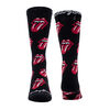 The Rolling Stones Tongue Knit In Crew Sock, Black, Men's