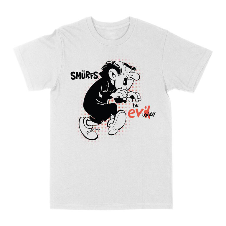 Smurfs Be Evil Today- White T-Shirt