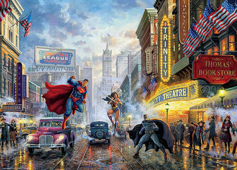 Ceaco DC Comics Thomas Kinkade 1000 Piece Puzzle The Trinity