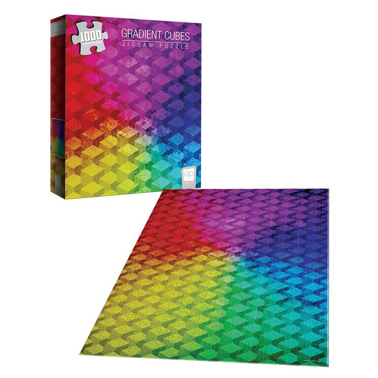 "Gradient Cubes" 1000 Piece Puzzle - English Edition