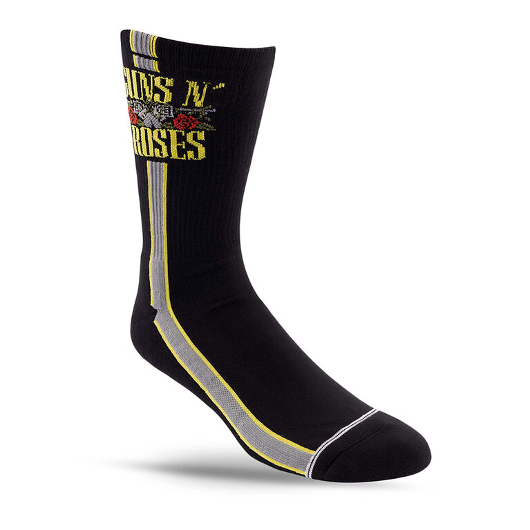 Guns N' Roses Side Stripe Crew Hommes Noirs