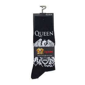 Queen White Crest Knit In Crew Black Pour Homme