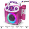 Mini Sparkle Portable Karaoke Machine Pink