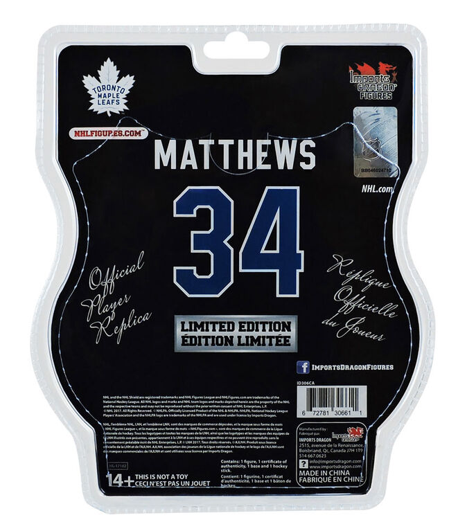 Auston Matthews Toronto Maple Leafs 6" NHL Figures - 4 Goals Limited Edition