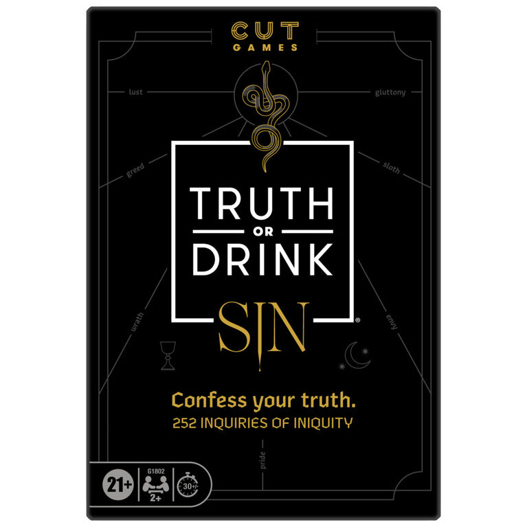 Truth or Drink: Sin Edition Party Game for Adults Ages 21+ - English Edition