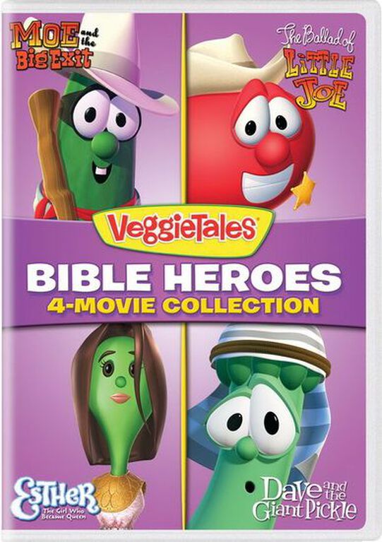VeggieTales: Bible Heroes - 4-Movie Collection (Moe and the Big Exit / The Ballad of Little Joe / Esther: The Girl Who Became Queen / Dave and the Giant Pickle)
