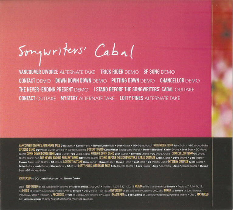 Gord Downie - Coke Machine Glow (Songwriters' Cabal)