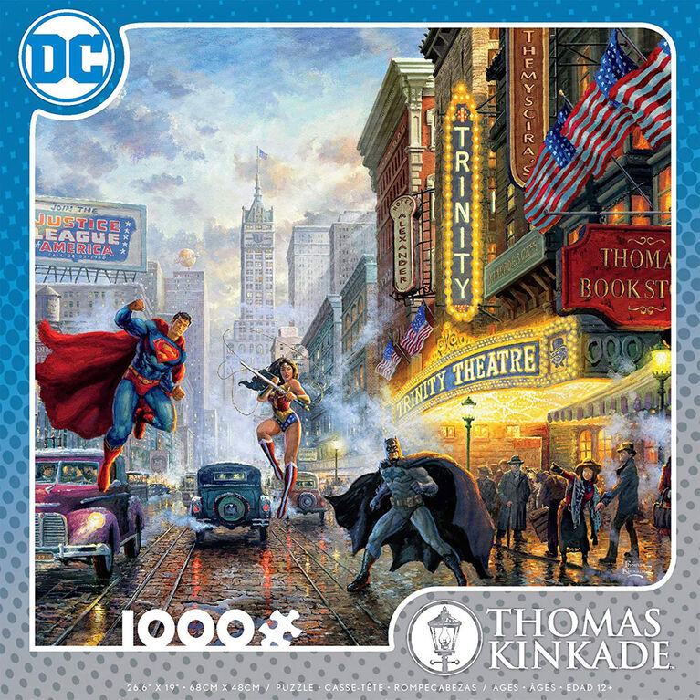 Ceaco DC Comics Thomas Kinkade 1000 Piece Puzzle The Trinity
