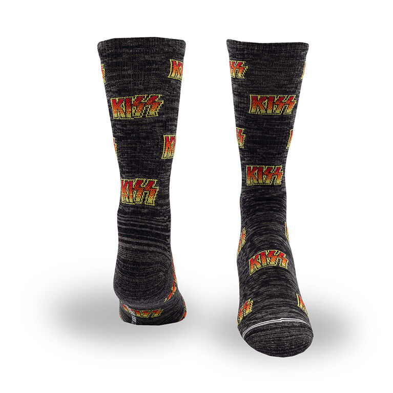 Kiss Knit-In Crew Charcoal Heather Pour Homme