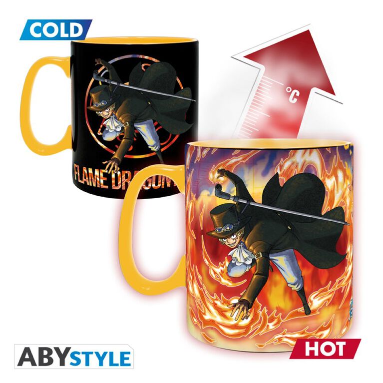 One Piece - Pck Mug Heat Change 460Ml+ Coaster *