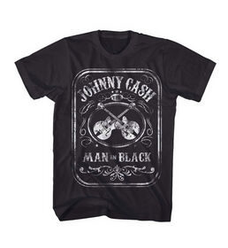 Johnny Cash- Jack Daniels- Black T-Shirt