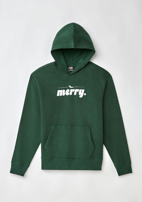 Northern Reflections Adult Merry Hoodie Green