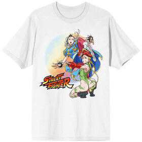 Street Fighter Chun Li & Cammy Femme Fatale White T-Shirt 