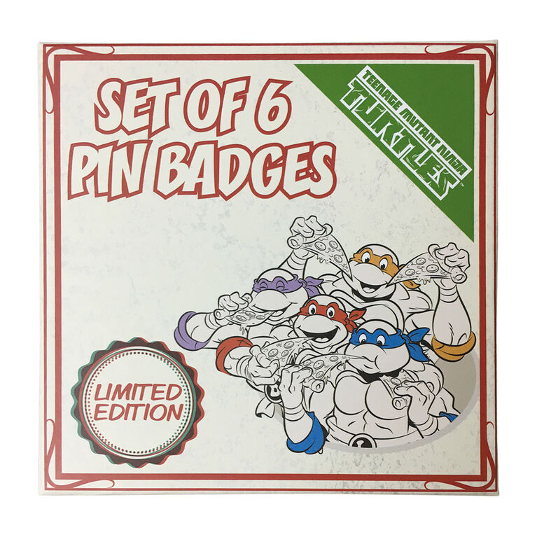 Teenage Mutant Ninja Turtles Limited Edition Set of 6 Pin Badges