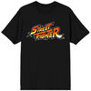 Street Fighter Classic Retro Logo Black T-shirt 