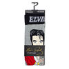 Chaussettes En Maille Elvis Cartoon, Gris Chiné, Homme