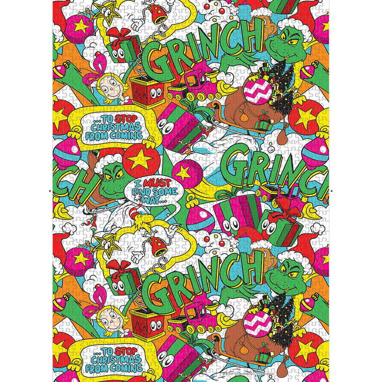USAopoly The Grinch "Poppin" casse-tête de 1,000 pièces - Édition anglaise
