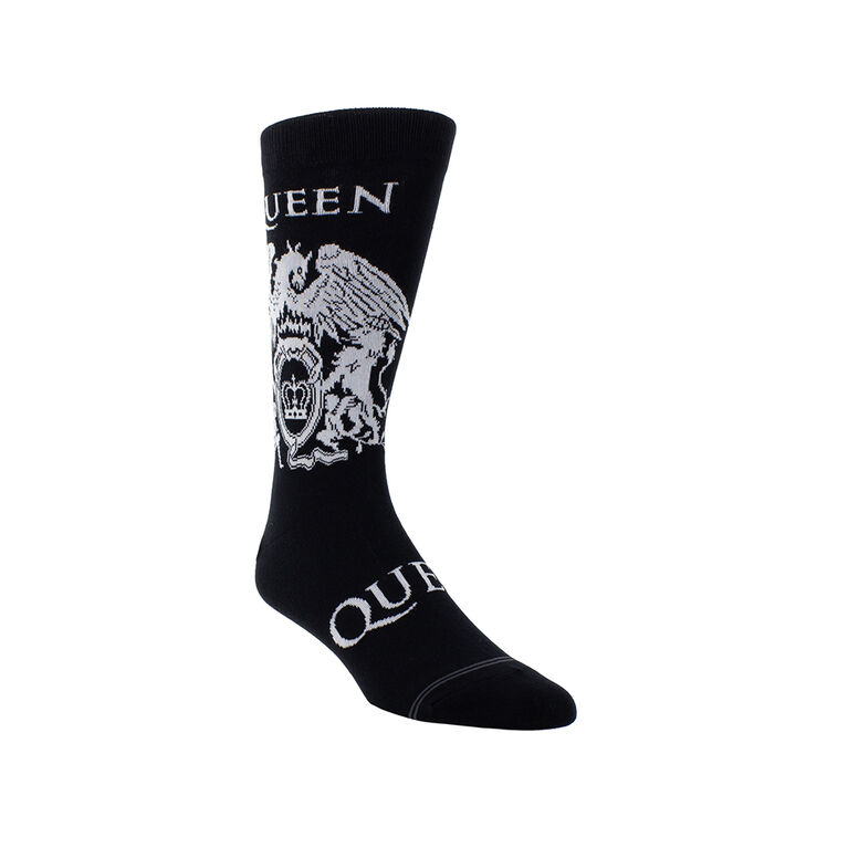 Queen White Crest Knit In Crew Black Pour Homme