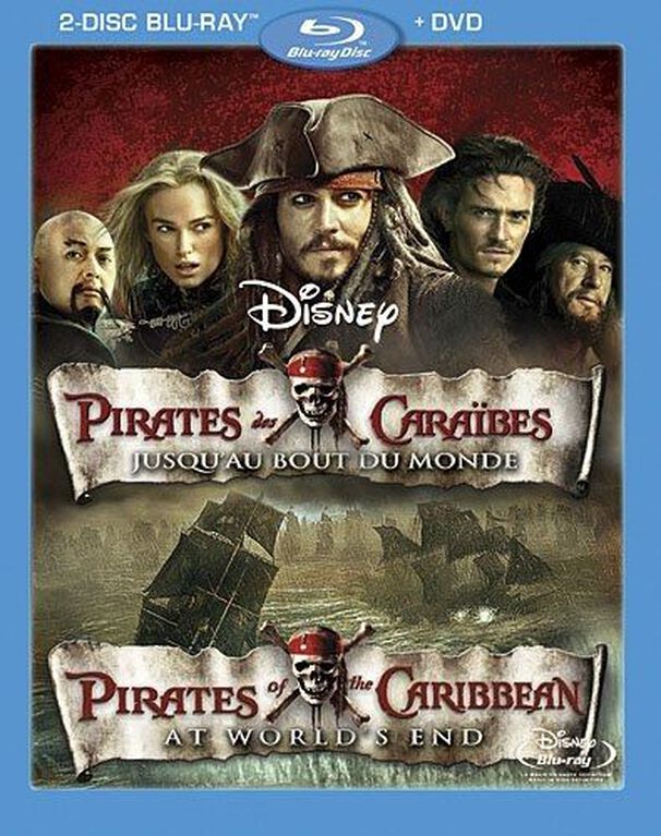 Pirates des Cara&iuml;bes : Jusqu'au bout du monde (Bilingual Blu-ray Combo Pack) [Blu-ray + DVD]