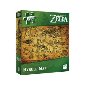 The Legend of Zelda "Hyrule Map" 1000 Piece Puzzle - English Edition
