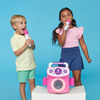 Mini Sparkle Portable Karaoke Machine Pink
