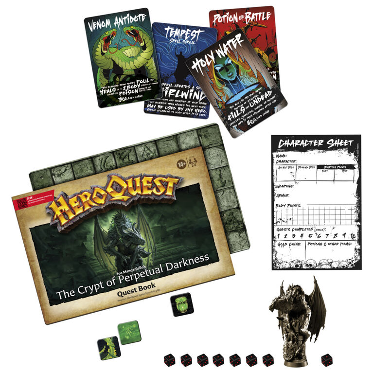 Avalon Hill HeroQuest Joe Manganiello's The Crypt of Perpetual Darkness Quest Pack | Requires HeroQuest Game System to Play Avalon Hill HeroQuest Joe Manganiello's The Crypt of Perpetual Darkness Quest Pack | Requires HeroQuest Game System to Play
