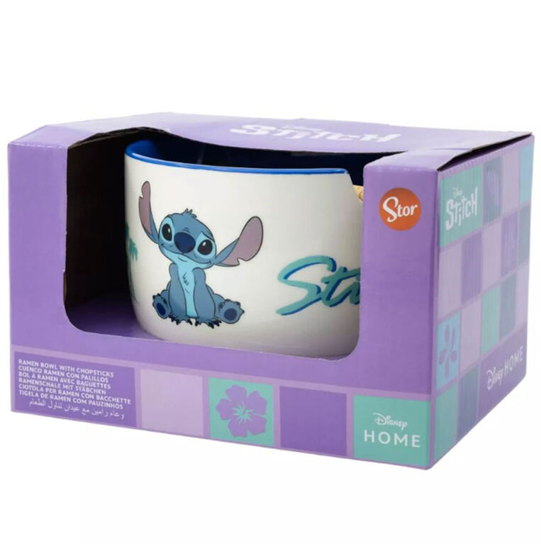Stitch Ramen Bowl With Chopsticks