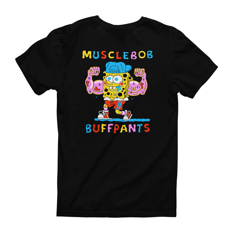 Spongebob Buffpants- Black T-Shirt
