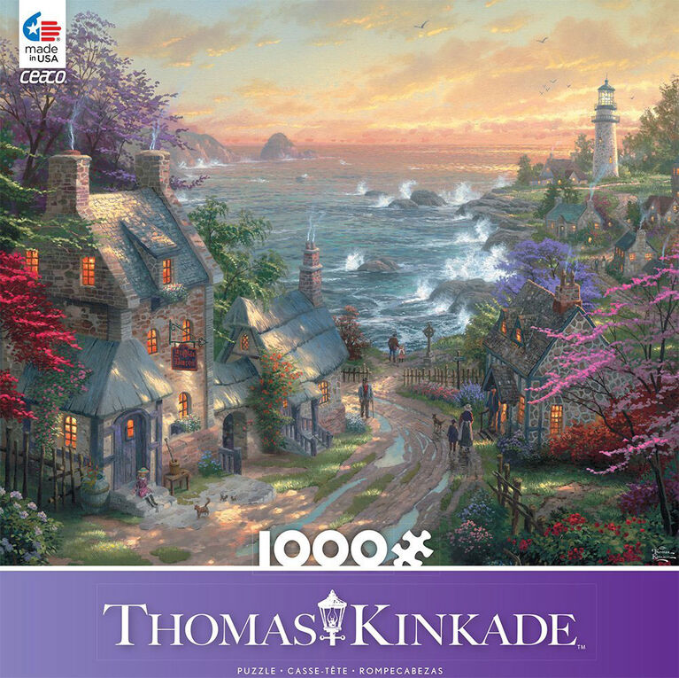 Ceaco Thomas Kinkade - The Village Lighthouse Puzzle, 1000Piece Puzzle