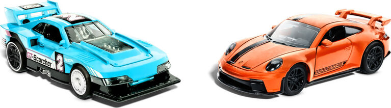 Hot Wheels 2 V&eacute;hicules &agrave; R&eacute;trofriction Coffret &eacute;chelle 1/43