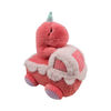 Yabu Peluche Fluffy Dino on Kart - Pink