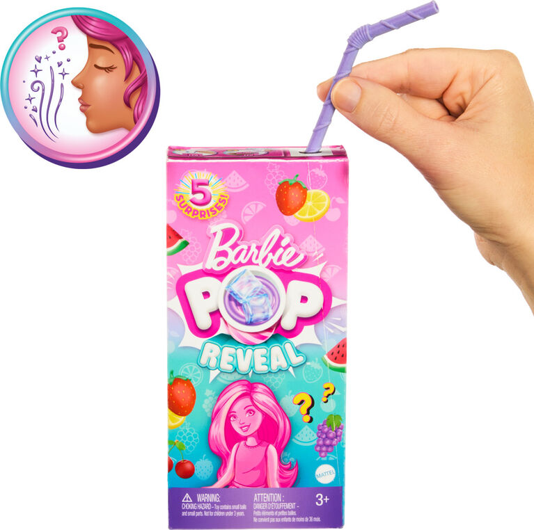 Barbie Pop Reveal Chelsea Série Fruits Poupée, 5 surprises