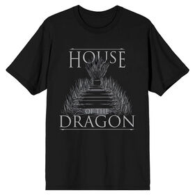 House of the Dragon The Iron Throne Noir T-Shirt