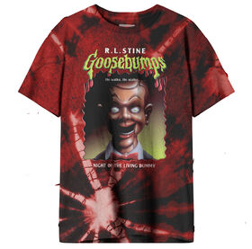 Goosebumps-Scary Face-Red Tie Dye T-Shirt