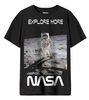 Nasa  Moon- Landing Black Tshirt-Medium