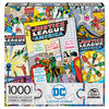 DC Comics, Justice League 1000-Piece Jigsaw Puzzle Wonder Woman Superman Comic Book Artwork with Poster Included