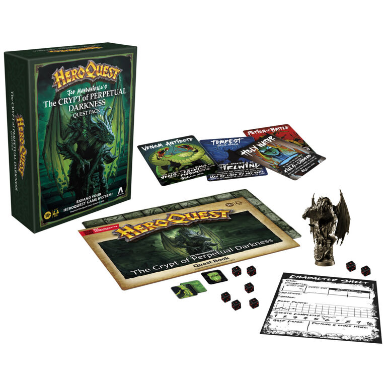 Avalon Hill HeroQuest Joe Manganiello's The Crypt of Perpetual Darkness Quest Pack | Requires HeroQuest Game System to Play Avalon Hill HeroQuest Joe Manganiello's The Crypt of Perpetual Darkness Quest Pack | Requires HeroQuest Game System to Play