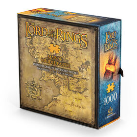 The Noble Collection The Lord of the Rings Map of Middle-earth 1000pc Jigsaw Puzzle - English Edition