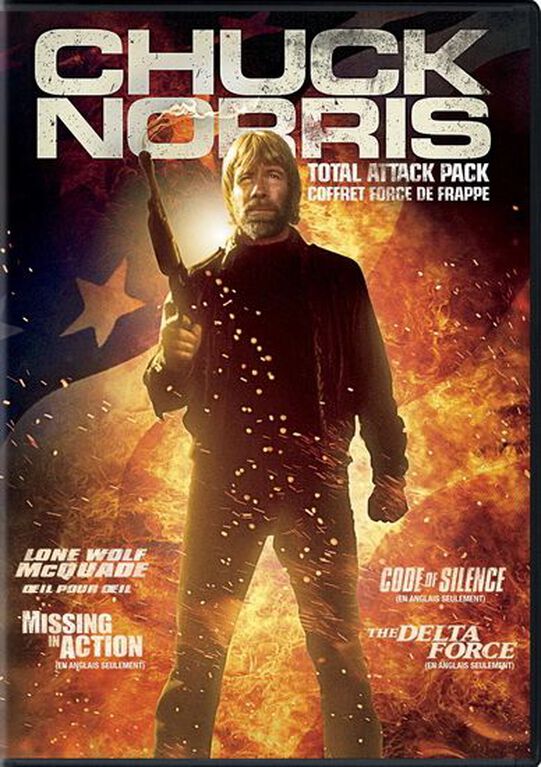 Chuck Norris Action Pack (Code of Silence / Delta Force / Lone Wolf McQuade / Missing In Action) (Bilingual)