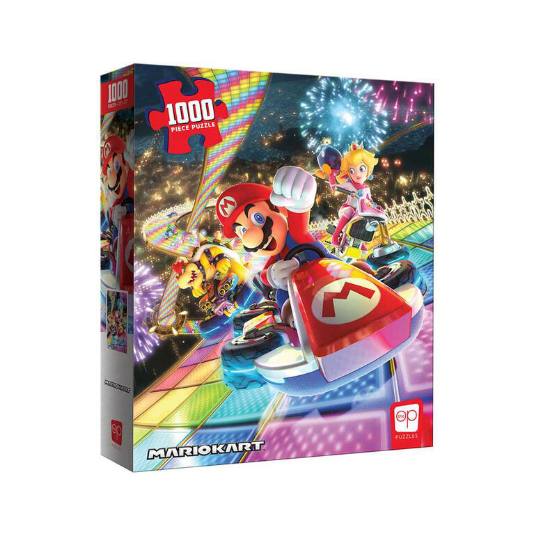 USAopoly Mario Kart "Rainbow Road" 1000 Piece Puzzle - English Edition