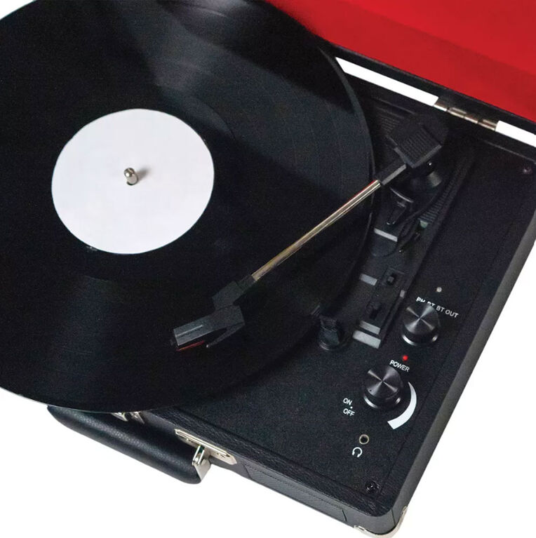 Metro Dual Bluetooth Suitcase Turntable - Black