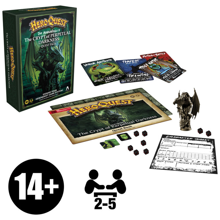Avalon Hill HeroQuest Joe Manganiello's The Crypt of Perpetual Darkness Quest Pack | Requires HeroQuest Game System to Play Avalon Hill HeroQuest Joe Manganiello's The Crypt of Perpetual Darkness Quest Pack | Requires HeroQuest Game System to Play