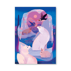 Ohh Deer - Animals of the Arctic Postcard (12479) - Postcard (A6) - English Edition