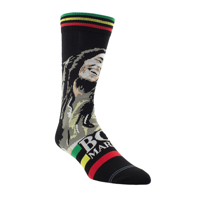 Bob Marley Full Smile Crew Knit, Black, Men's