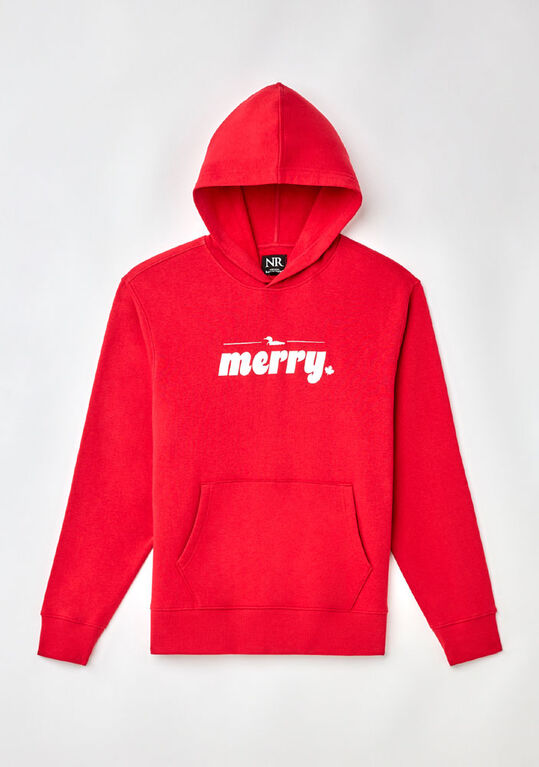 Northern Reflections Adult Merry Hoodie Red