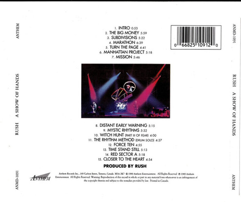 RUSH - A Show Of Hands