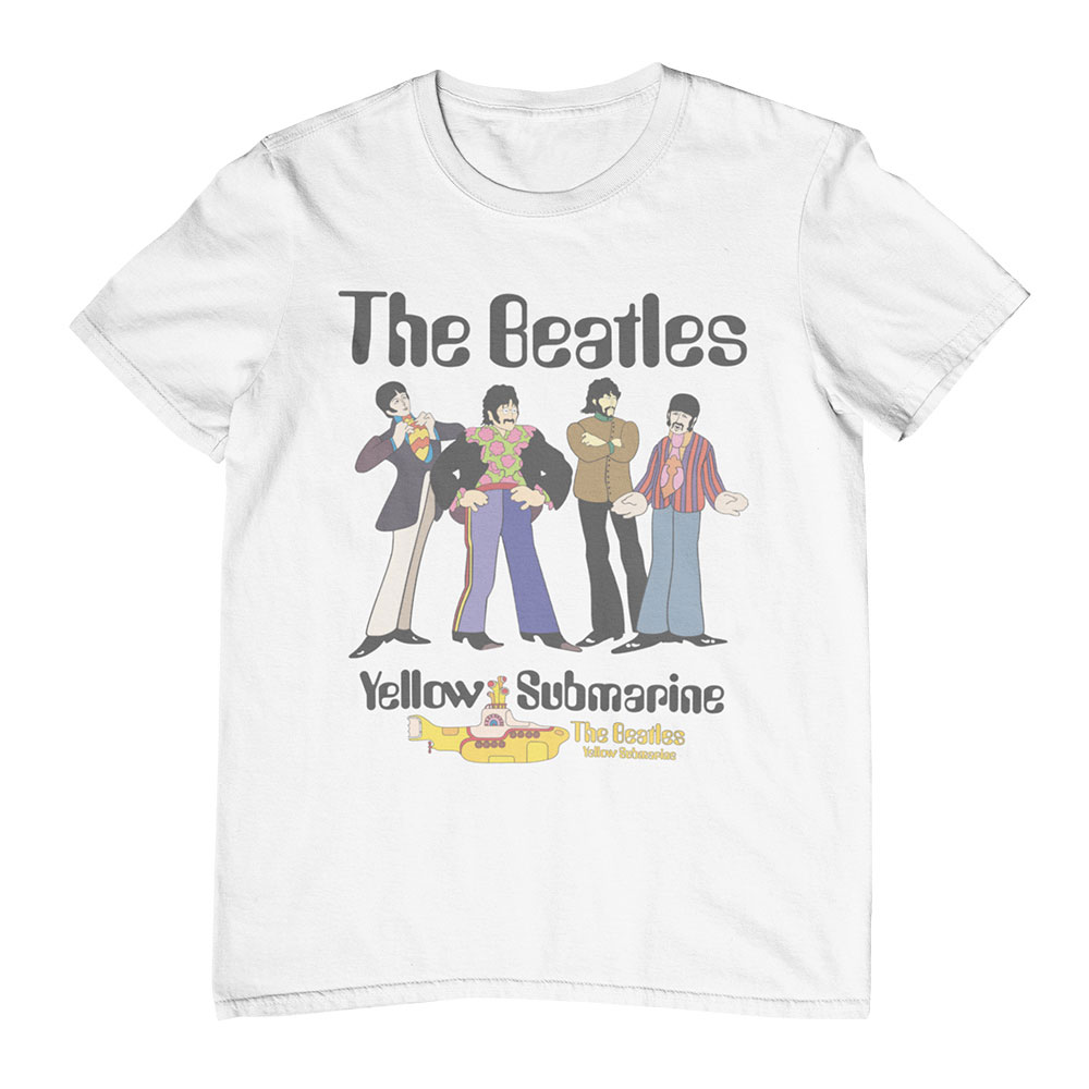 90s The Beatles Yellow Submarine Tシャツ Beatles Yellow Submarine- White T-Shirt